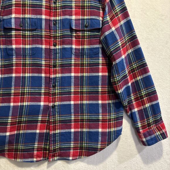 Polo Ralph Lauren Shirt Men’s Size XL Plaid Button Up Flannel Cotton Pockets - Picture 5 of 13